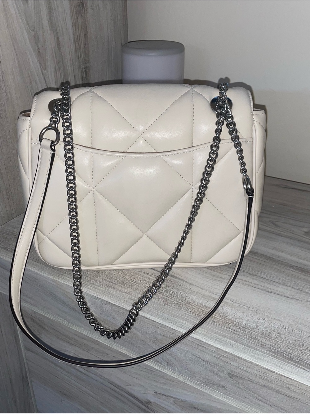 COACH Quilted Klare Crossbody with Silver Chain - Picture 2 of 9